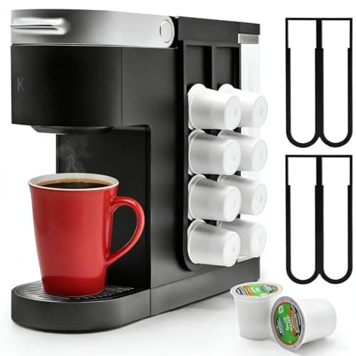 Pilloze K Cup Holder for Keurig Coffee Pod, 2PCS Wall Mount Coffee Pod Holders, Space Saving K-cup Organizer for Small Counts & Cabinets (2 Packs for 16 K Cups) - Image 1