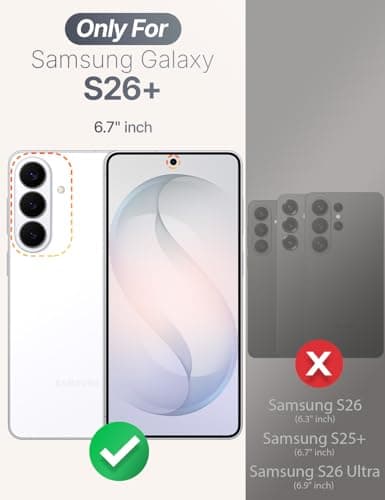 XYZ for Samsung Galaxy S26 Plus Case with Stand, 360°Rotatable Soft Ring Kickstand, Premium Liquid Silicone Phone Cover with Microfiber Lining, Shockproof Protective for S26 Plus,Stone - Thumbnail 6