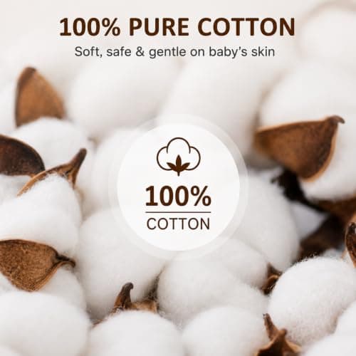 Baby Burp Cloths 5 Pack, 100% Cotton Muslin Burp Cloths, Baby Essentials, 6 Layer Gauze Burp Rags, Soft Absorbent Breathable Newborn Burping Cloths, Multi-Use for Spit Up, Drool & Feeding, 10" x 20" - Thumbnail 6