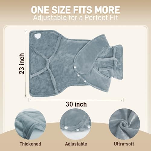 Heating Pad for Neck and Shoulders and Back - Electric Heating Pad for Pain Relief with 6 Heating Levels & 4 Time Setting, Christmas Birthday Gifts for Women Men Dad Mom Elderly (20" x 30") - Thumbnail 6