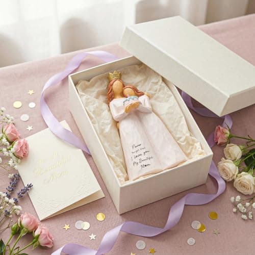 Kohehe Mom Birthday Gifts, Meaningful Birthday Gifts for Mom from Daughter, 5.5” Handmade Resin Mother Daughter Figurine, Unique Mother Birthdays Gift Ideas - Thumbnail 5