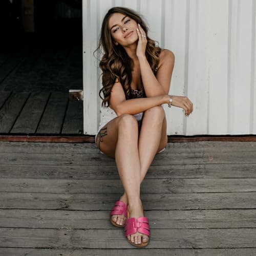 ATHMILE Sandals for Women 2026 Vacation Womens Sandals Dressy Summer Flats Sandals Women Slides for Party Wedding Beach - Thumbnail 4