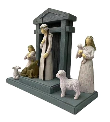 LIVINGBELL 6pcs Christmas Nativity Scene Set - Thumbnail 4