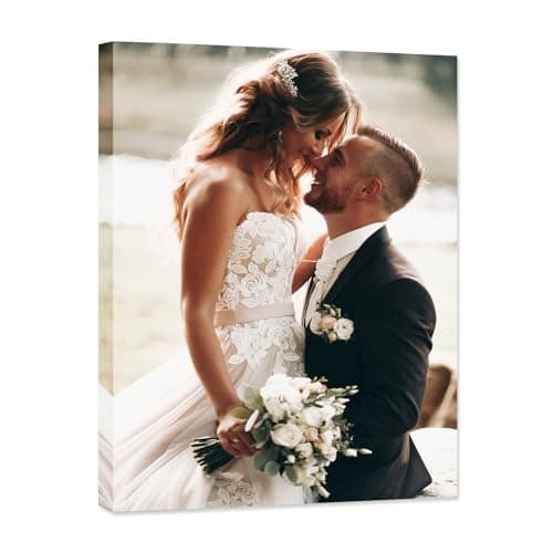Anjiefo Canvas Prints with Your Photos - Personalized Canvas Pictures, Custom Canvas Photo Prints, Personalized Canvas & Custom Picture Portrait Wall Art (6L x8W) - Image 1