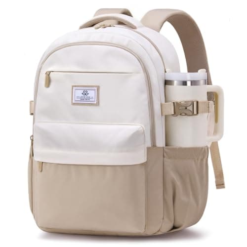 LOVEVOOK Laptop Backpack for Women Teens, 15.6" Computer Bag with 40oz Tumbler Buckle, College School Backpack,14 Pockets