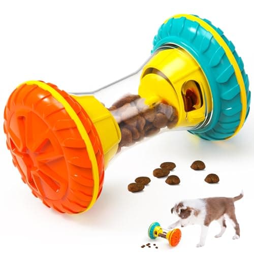 BoYoYo Interactive Dog Toys, Dog Puzzle Toys for Smart, Dog Enrichment Toy to Keep Them Busy, Treat Dispensing Toy Slow Puzzles Feeder, Yellow - Image 1