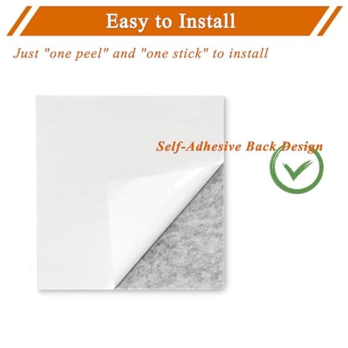 HULAVO Large Square Felt Cork Board Tiles, Self Adhesive DIY Felt Bulletin Board with 35 Pushpins for Office School Home Wall Decor Stickers Memos (Dark Blue & Sky Blue) - Thumbnail 6