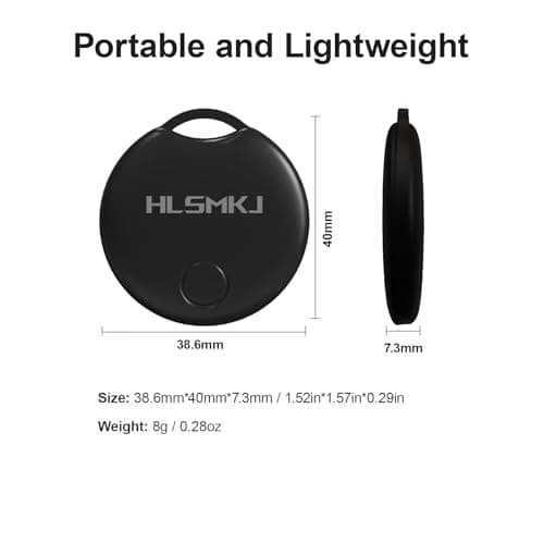 HLSMKJ Bluetooth Tracker-1 Pack, Item Location Tracker, Works with Apple Find My (iOS Only), Help You Track Your Keys, Wallet, Luggage, Backpack, Replaceable Battery, Super Lightweight - Thumbnail 5