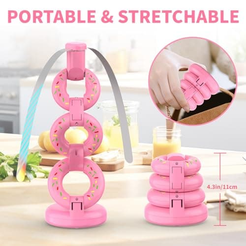 Fly Fans for Tables Fly Repellent Outdoor Keep Flies Away, Flies Spinner Table Top with Holographic Blades, Bug Traps for Picnic, Party, BBQ (Pink) - Thumbnail 4