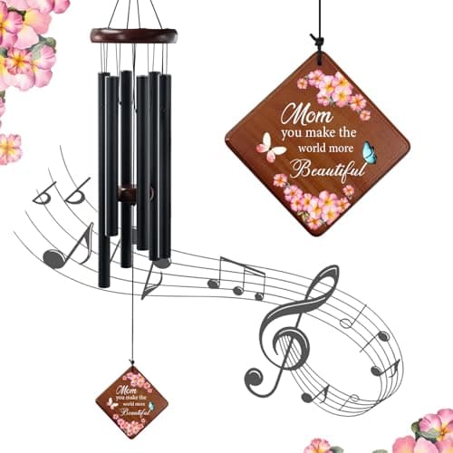 Wind Chimes for Mom, 36" Memorial Wind Chimes for Loss of Mother, Bereavement Sympathy Gifts in Memory of Women, Outdoor Gifts Garden/Patio Decor for - Image 1