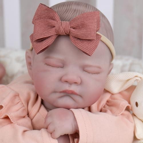 Milidool Realistic Reborn Baby Dolls Girl-20 Inch Real Life Baby Doll with Poseable Soft Body, Newborn Lifelike Baby Dolls with Accessories for 3+ Years Old Kids Girls Gift, Pretend Play, Collection - Thumbnail 2