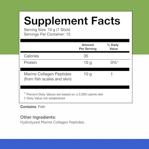 Rational Nutrition Hydrolyzed Marine Collagen Peptides - Made with Nippi Peptide® from Japan, 10g Type I Collagen Per Serving, Supports Skin, Hair, Joint, and Bone Health, Lab Tested - 15 Stick Packs - Thumbnail 4