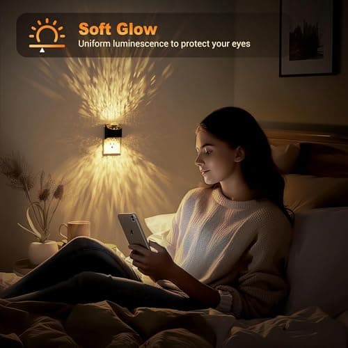 JandCase Night Lights Plug into Wall, 2 Pack Star Projector Night Light with 3000K Soft White, Automatic Galaxy Nightlight Plug in with Light Sensor for Bathroom Hallway Room Decor - Thumbnail 5