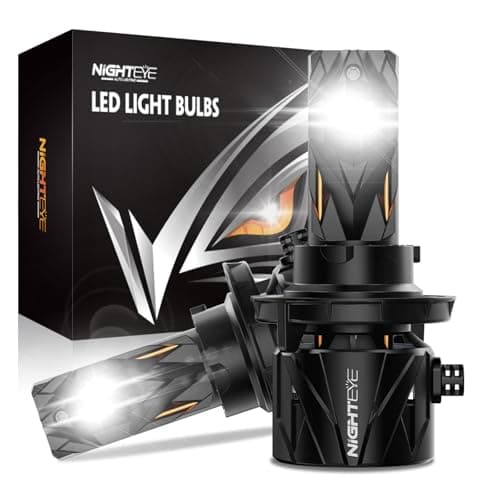 NIGHTEYE 𝐇𝟏𝟑/𝟗𝟎𝟎𝟖 Fog Bulb 60000LM, 130W Super Bright Driving Light,Fan Cooling,Pack of 2