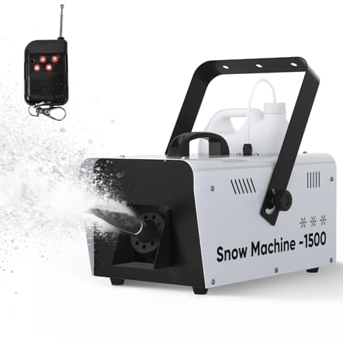 UPGREY 1500W Snow Machine for Outdoors and Indoors, Fake Snow Maker for Party with Remote Controller and Handle - Image 1