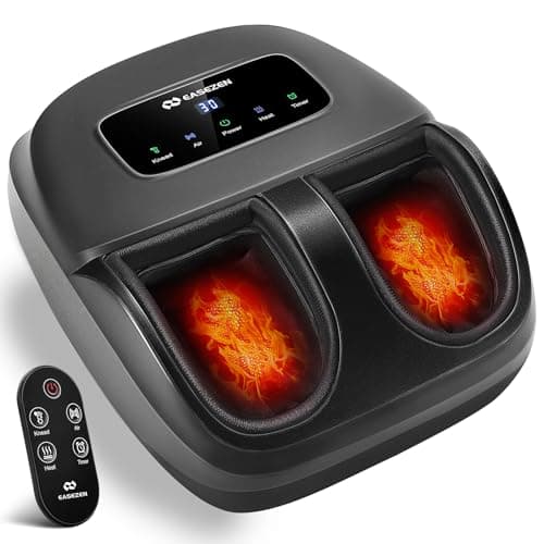 EaseZen Shiatsu Foot Massager with Heat & Remote - 2026 Upgraded Deep Kneading Massage for Plantar Fasciitis, Neuropathy & Tired Feet | Fits Up to Size 14 | Perfect Gifts - Image 1