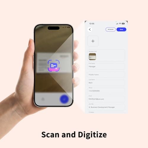 AI Smart Digital Business Card, with HeyLyncNow App, Scan and Digitize | Automated Contact Enrichment | Voice Notes Transcription | AI Drafts Follow-Up Email | NFC Tap to Share - Thumbnail 4