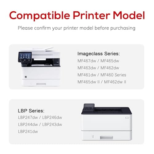 Jeostarky Compatible for Canon 070 Black Toner Cartridge Replacement for Canon 070h CRG070 Toner for Canon ImageCLASS MF465dw MF462dw MF460dw LBP246dw LBP247dw LBP243dw LBP240dw Laser Printer 2 Pack - Thumbnail 4