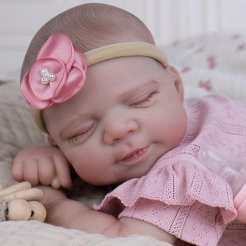 Milidool Realistic Reborn Baby Dolls - 20Inch Soft Vinyl Lifelike Newborn Baby Dolls Poseable Real Life Baby Girls Dolls with Accessories Toy Gifts for Kids Age 3 + Girls, Collection - Thumbnail 2