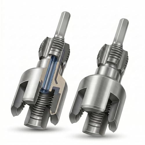 Integrated Pipe Threading Tool, 1/2“ And 3/4” Drill Compatible Dual-Function Pvc Pipe Thread Cutter For Home Repair Tools (pipe tread cutting tool) - Image 1