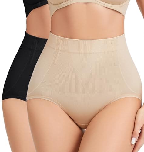 FVACPJ Tummy Control Shapewear Panties - High Waisted Shapewear Underwear for Women Body Shaping Briefs Seamless Panty Girdle - Image 1