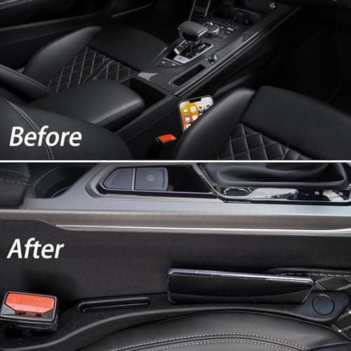 JCL Car Seat Gap Filler 2 Pack, Soft Multifunctional Gap Filler for Car Seat Gap Filler Organizer, Universal Car Gap Seat Filler Fits Car Truck SUV to Fill The Gap Between Seat and Console - Thumbnail 5