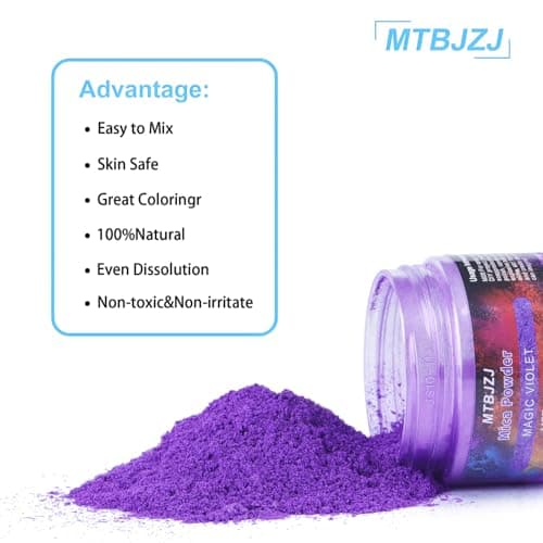 MTBJZJ Mica Powder for Resin, 25 Colors - 20g/Bottle Epoxy Resin Color Pigment, for Candle Dye, Lip Gloss Pigment, Soap Making, Slime Colorant, Paint, Bath Bombs, Nail Polish and Eye Shadow - Thumbnail 3