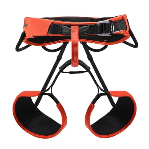 KAILAS Safety Climbing Harness Professional Mountaineering Lightweight Rock Climbing Gear Protect Waist Safety Belt Orange Red M