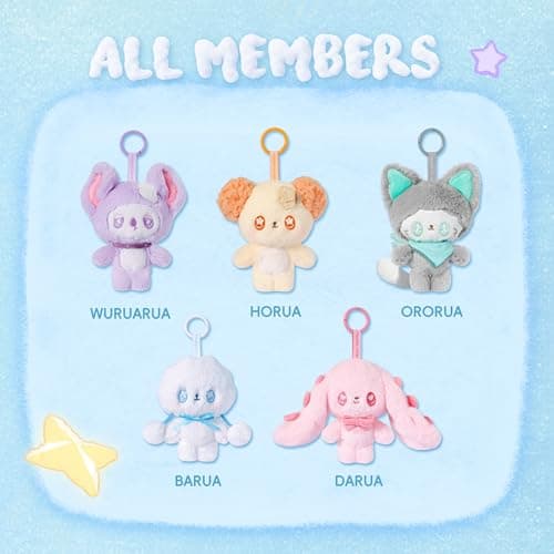 POP JOY Cloobi Plush Blind Box Collectible Plush Keychain Toys 5.1” Soft Stuffed Figure with ID Card, Surprise Blindbox Gift Stuffed Plush(One Random Bag) - Thumbnail 4