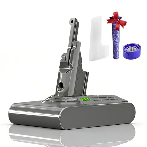 Upgraded 7000mAh V8 Replacement Battery for Dyson SV10 Animal/Absolute/Motorhead/Fluffy Cordless Vacuum High Capacity Battery Upgrade with 2 Filters (1 Pre + 1 HEPA Post Filter) Complete Service Kit - Image 1