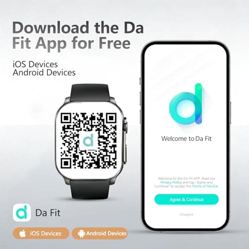 Smart Watch, 2.01" AMOLED Curved Display Fitness Tracker with Answer/Make Calls, Fitness Watch with Fitness and Sleep Trackers, Heart Rate Monitor, Always-On Display, Water Resistant, for Android iOS - Thumbnail 4