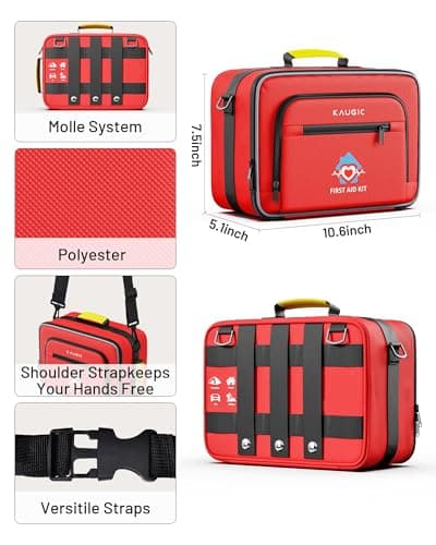 500 PCS First Aid Kit for Travel Camping Car Home Businesses, Well-Organized Emergency Kit, Survival Trauma First Aid Kits for Home College Dorm Essential Supplies - Thumbnail 3