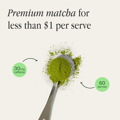 Morning Made Vanilla Flavored Ceremonial Grade Matcha Powder | 10.6oz (300g) Resealable Tin | 60 Servings Premium Japanese Green Tea | Sweetened with Organic Sugar | Rich in Antioxidants & Energy Boosting - Thumbnail 5
