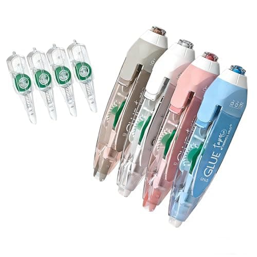 CHANGLi 8pack Refillable Glue Tape for Scrapbook, 16FT*1/5 Inch Double Sided Tape for Crafts, Scrapbooking Supplies, Replacement Glue Tapes, Reusable Glue Tape for Gift Wrapping, Photo - Image 1