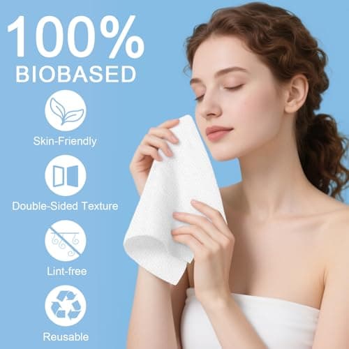 Heyface Compressed Towels Tablets (11.8" x11") 50 Bulk Set Disposable Compressed Washcloths for Travel & Camping, Soft Compressed Face Towel with Waterproof Case for Daily Use & Camping Essentials - Thumbnail 2