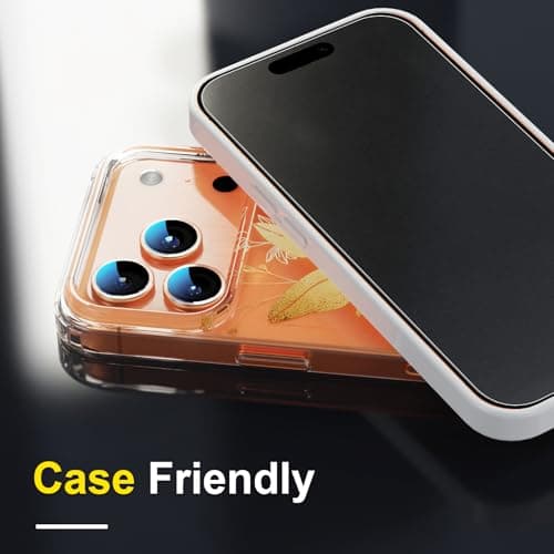 YWXTW 2 Pack for iPhone 17 Pro Max Matte Screen Protector 6.9 Inch+1 Set Camera Lens Protector, [1S Pull-Out] Anti Glare Anti Fingerprint 17 Pro Max Glass Screen Protector, Bubble Free, Smooth as Silk - Thumbnail 6