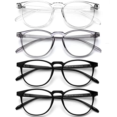 BOSSWIN Blue Light Blocking Glasses for Women/Men - 4-Pack Computer Reading/Gaming/TV/Phone Glasses, Anti-Glare - Image 1