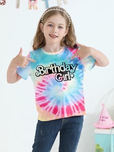 Birthday Girl Shirt 13 14 Year Old Girls T-Shirt Outfits 13th 14th Cute Kids Letter Heart Graphic Short Sleeve Tee Tops - Thumbnail 5