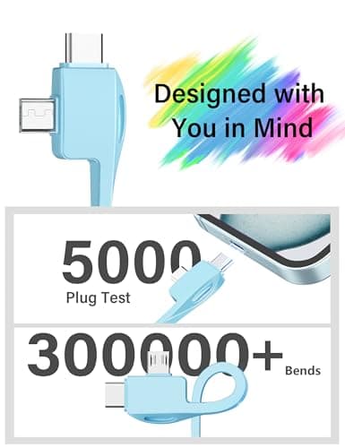 TG90° 10000mAh Power Bank with Built-in AC Wall Plug and Cables, Ultra Slim Phone External Battery Pack Portable Charger Compatible with iPhone and Android Devices - Thumbnail 6