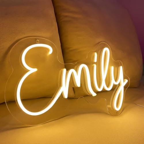 BCCPNL Custom Neon Sign for Room Decoration and Wedding Day;Neon Sign Customizable for Name, Wedding,birthday,party,bar,Valentine's Day.Girlfriend. - Image 1