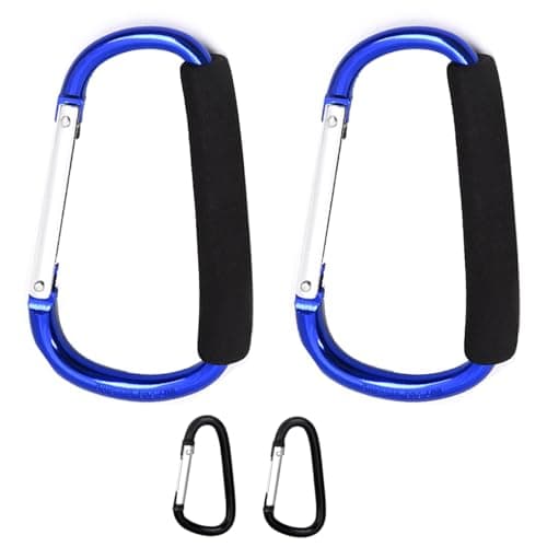 Stroller Hooks for Hanging Bags and Shopping Hanging Purses, Large Stroller Accessories Multifunctional Stroller Hook Organizer for Travel Car Seats, - Image 1