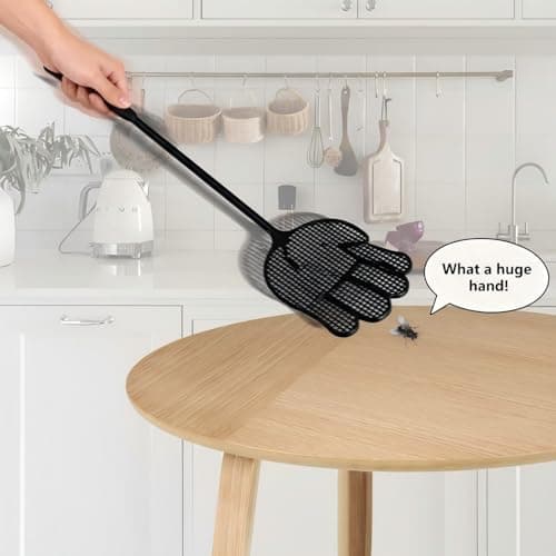 Fly Swatter Heavy Duty for Indoors – Hand-Shaped Flyswatter with Non-Slip Grip, Flexible 3-Pack Bug Swatters for Kitchen, Patio & Living Room - Thumbnail 4