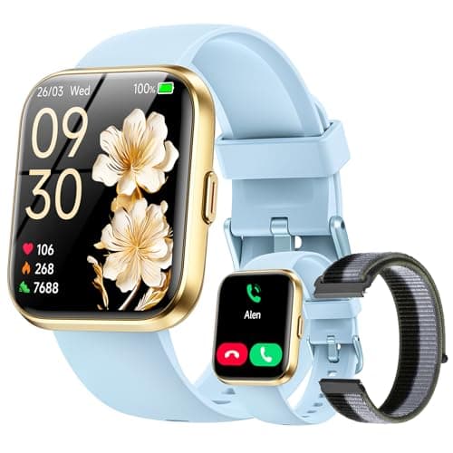 Smart Watches for Women (Android/iPhones), 120+ Sport Modes Fitness Tracker Watch with SpO2/Heart Rate Monitor, Steps/Sleep Tracker, 1.85" HD Smart Watch with Bluetooth Calls/Messages, 3ATM waterproof