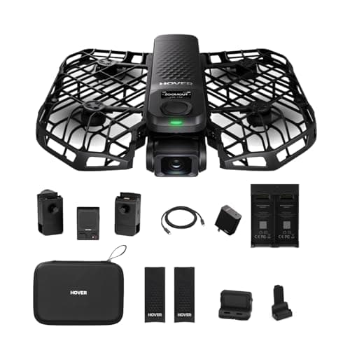 HOVERAir X1 PRO 4K Drone with Camera, Foldable Action Flying Camera with 42 KM/H Follow Speed, 15+ Fully Automatic Flight Modes, Fly Anywhere with OmniTerrain, SmoothCapture 2.0(Fly Joy Combo)