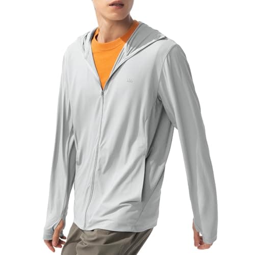 BENEUNDER Men's UPF 50+ Sun Protection Lightweight Hoodie Jacket Long Sleeve Active Sun Shirts for Outdoor Hiking Workout - Image 1