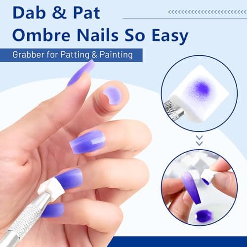 ABAC Solid Gel Nail Polish,Ombre Gel Nail Polish,Pat Paint Nail Gel-24 Colors Blue Pink Purple Shimmer Hema Free Gel Polish w/Pro Brush Soak Off LED Gift for Women - Thumbnail 4