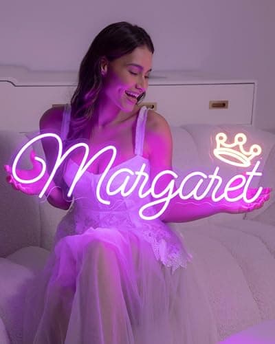 BCCPNL Custom Neon Sign for Room Decoration and Wedding Day;Neon Sign Customizable for Name, Wedding,birthday,party,bar,Valentine's Day.Girlfriend. - Thumbnail 2