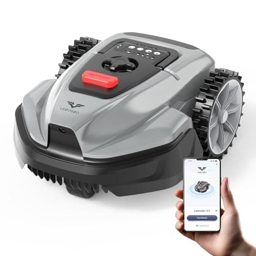 2026 NEW LEBOSBO V3 Robotic Lawn Mower, AI Vision Recognition Robot Lawn Mower with APP Control, Low-Noise Operation, Adjustable Cutting Height, No-Go Zones, for Small Lawns Up to 1600 Sq.Ft. - Image 1