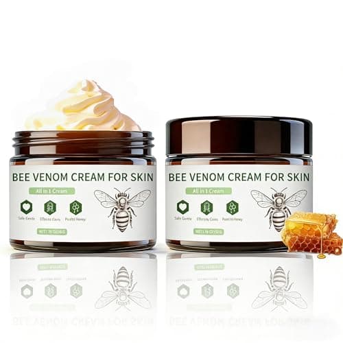 TZUNAKI Bee Venom Cream - 2 Packs Ampoule Firming Cream for Joint Long-Lasting Hydrating for Face Whole Body Strength Muscle, Natural Bee Wax Honey Lotion Gentle Formula for All Skin Types Men Women - Image 1