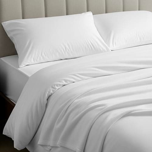 Mellanni Flannel Bed Sheet Set - 3 Piece Luxury 100% Heavyweight 180GSM Cotton - Cozy, Soft & Breathable - Deep Pockets with All-Around Elastic - Warm & Comfortable (Twin, White) - Thumbnail 2